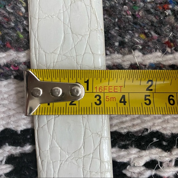 Ambrosi Abrianna white crocodile leather belt XS - Picture 16 of 16